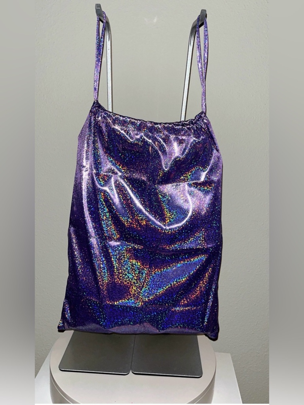 EXOTIC DANCEWEAR: Large Purple Money/Dance Bag